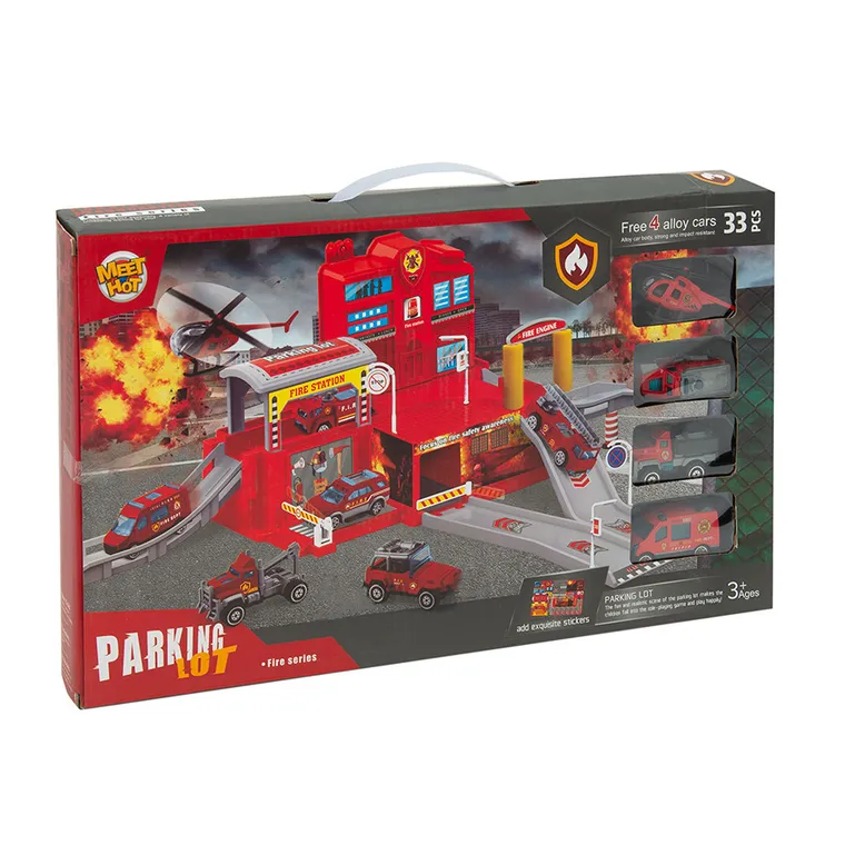 Smiki, Straż pożarna, garaż z pojazdami