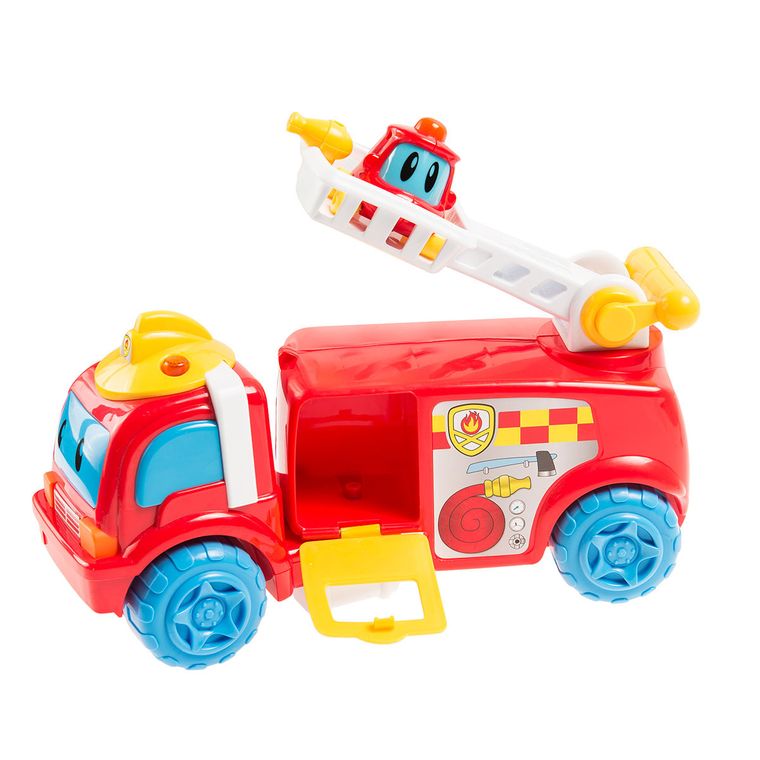 Smiki, straż pożarna, pojazd z dźwiękiem