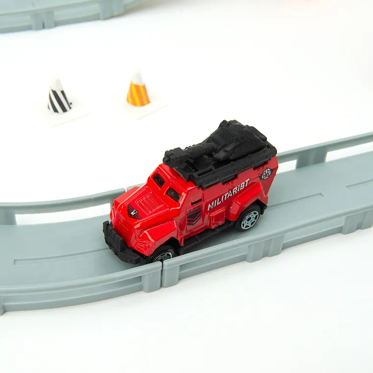 Smiki, Straż pożarna, tor samochodowy z pojazdami, 43 elementy