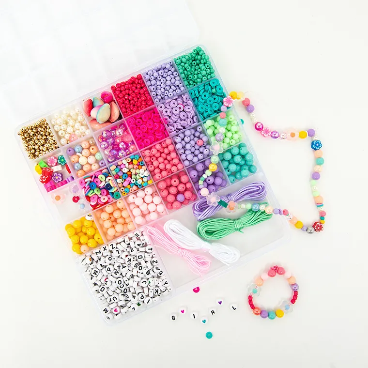 Smiki, Stylo, Koraliki do tworzenia biżuterii, zestaw kreatywny, 2200 elementów