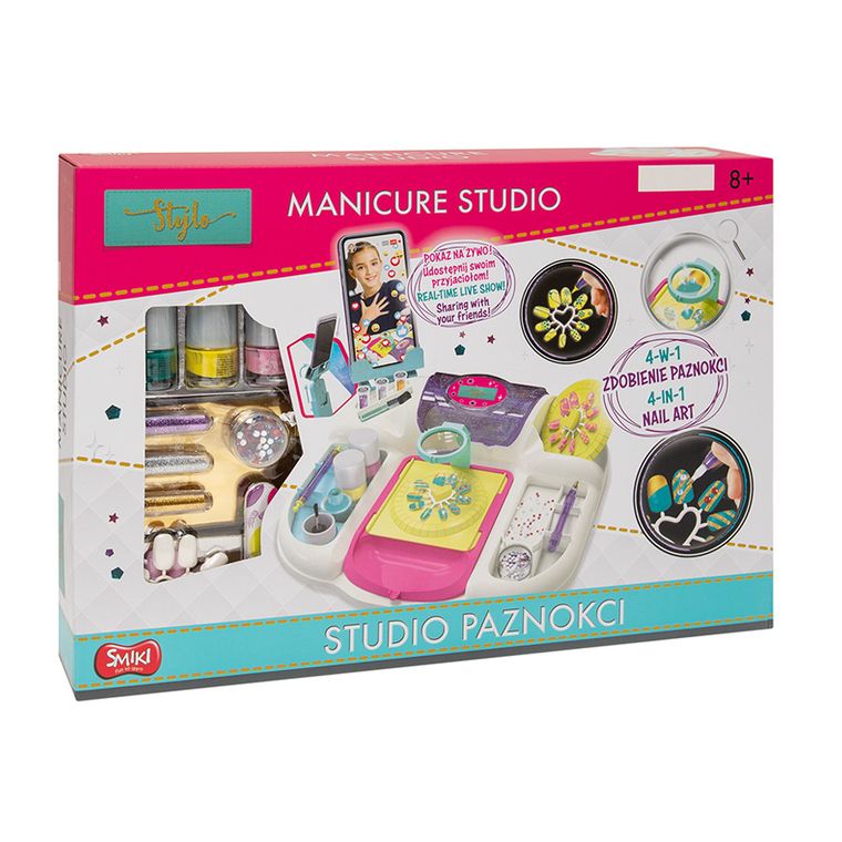 Smiki, Stylo, zestaw do ozdabiania paznokci z lampą