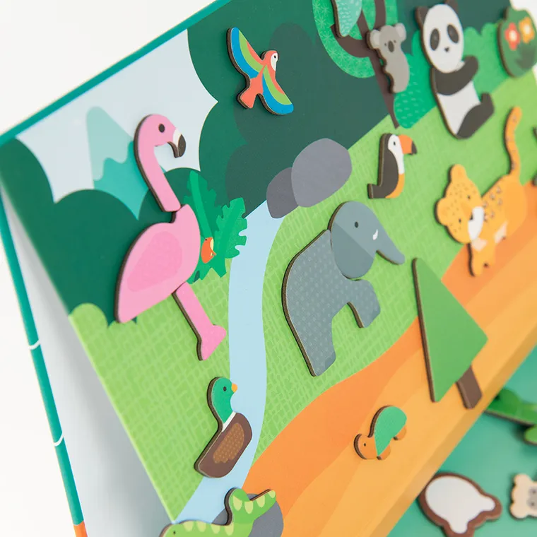 Smiki, Świat zwierząt, magnetyczny zestaw puzzli, 53 magnesy