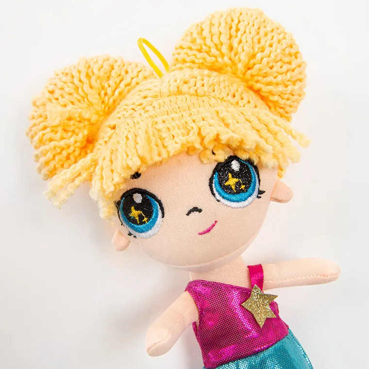 Smiki, szmaciana lalka, blondynka