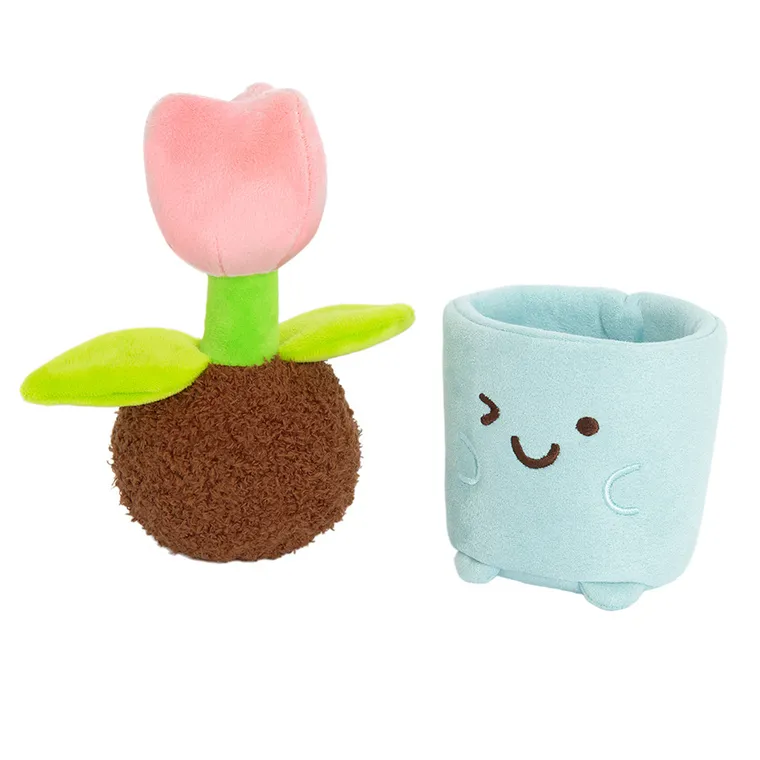 Smiki, Tulipan, pluszowa roślina w doniczce, do przesadzania