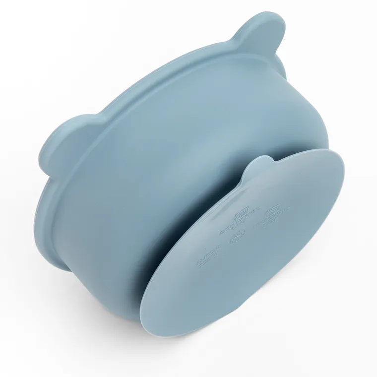 Smiki, Very Bunny, Miś, miska silikonowa, niebieska