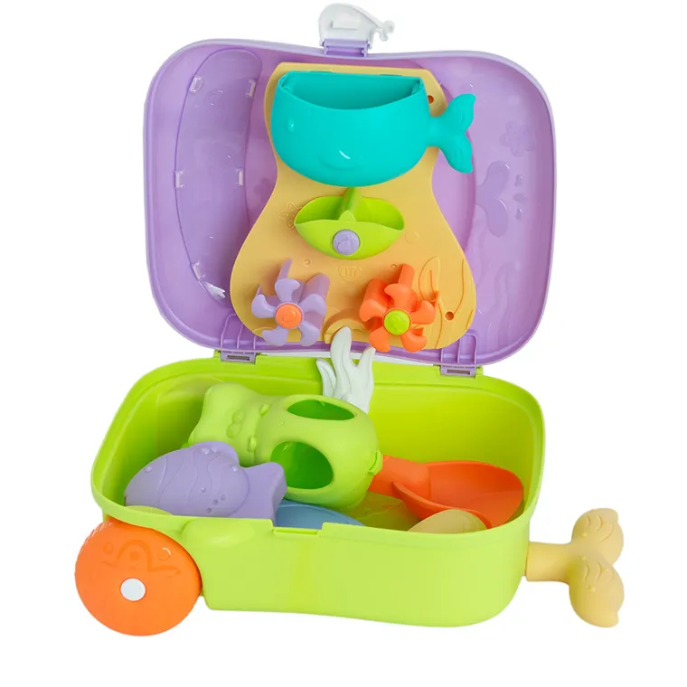 Smiki, walizka z akcesoriami do piasku i wody, 8 elementów