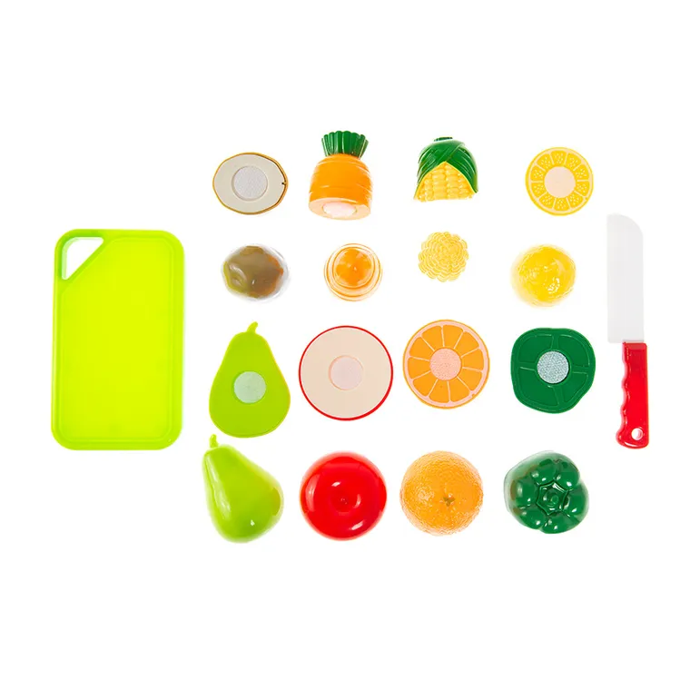 Smiki, Warzywa i owoce, zestaw do krojenia