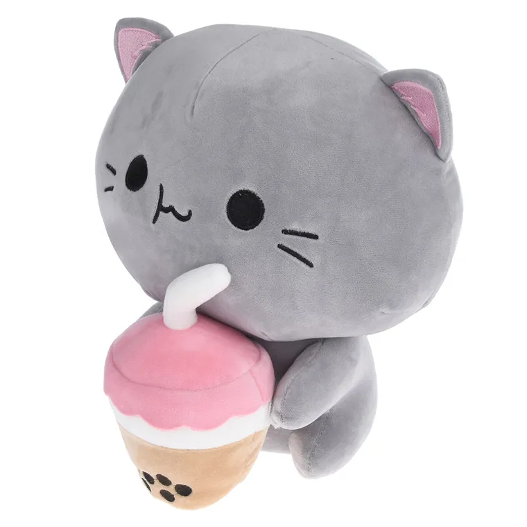 Smiki, Yummymals, Kotek z bubble tea, maskotka, 31 cm