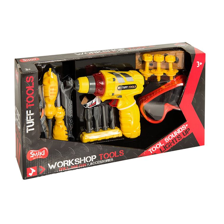 Smiki, zestaw majsterkowicza, wkrętarka, śrubokręty, klucze z akcesoriami