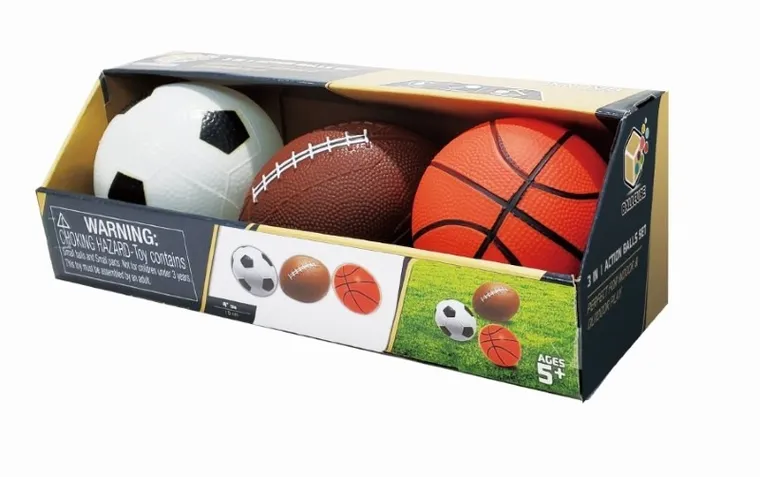 Smiki, zestaw mini piłek sportowych, 10 cm