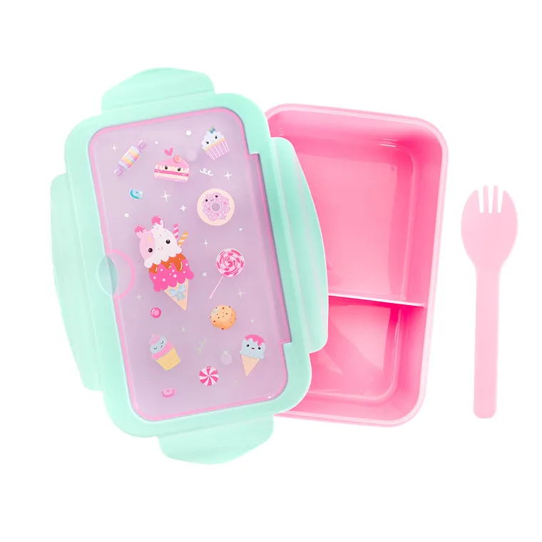 Smiki, zestaw śniadaniowy z akcesoriami, lunchbox + bidon