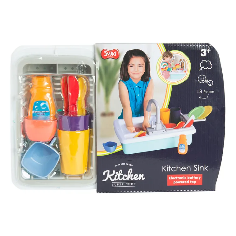 Smiki, zlew kuchenny z akcesoriami