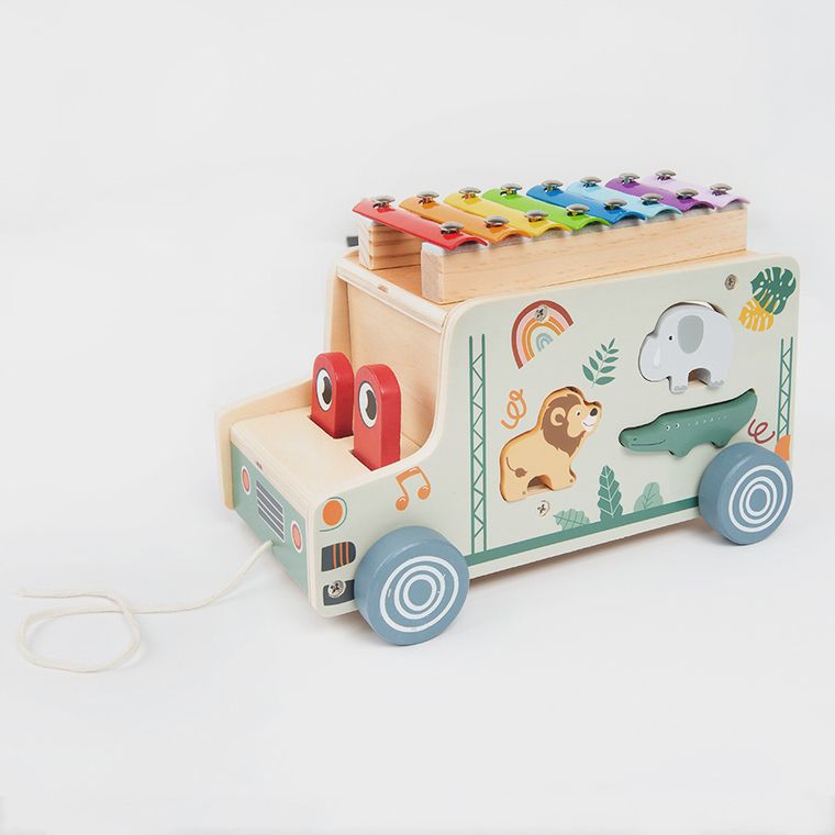 Smiki, Zookabee, Ciężarówka, ksylofon i sorter, zabawka drewniana