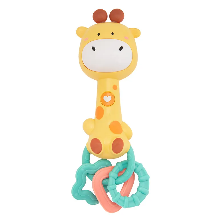Smiki, Żyrafa, grzechotka muzyczna z gryzakiem, żółta