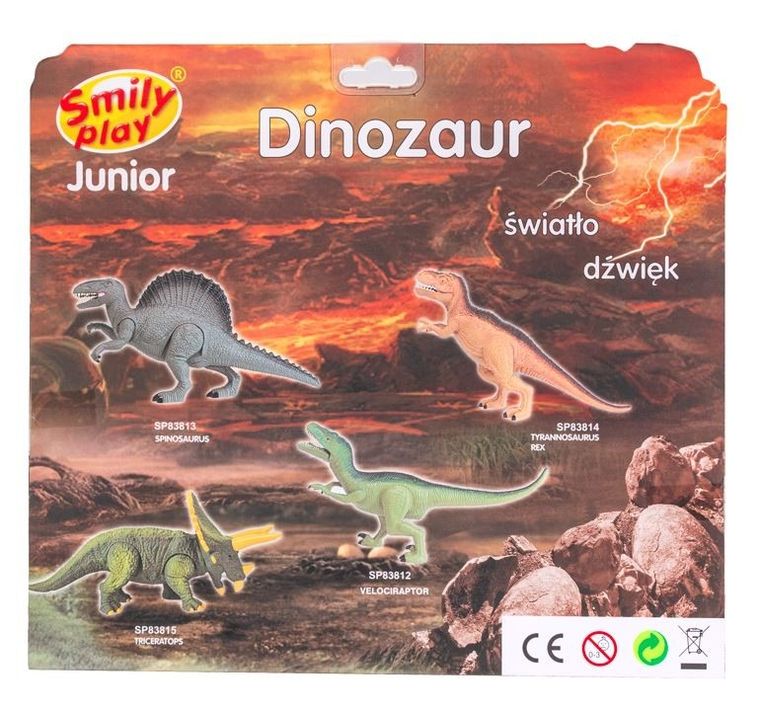 Smily Play, Dinozaur Raptor, zabawka interaktywna