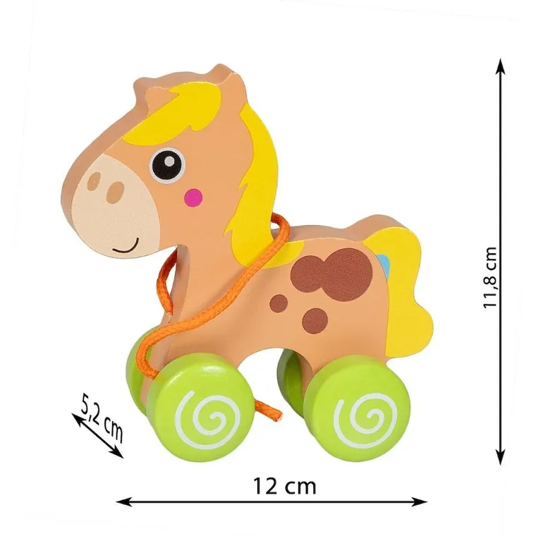 Smily Play, drewniany konik do ciągnięcia