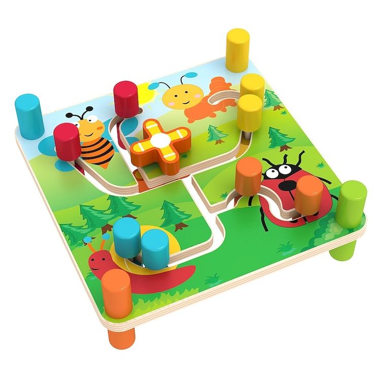 Smily Play, dwustronny labirynt, zabawka edukacyjna