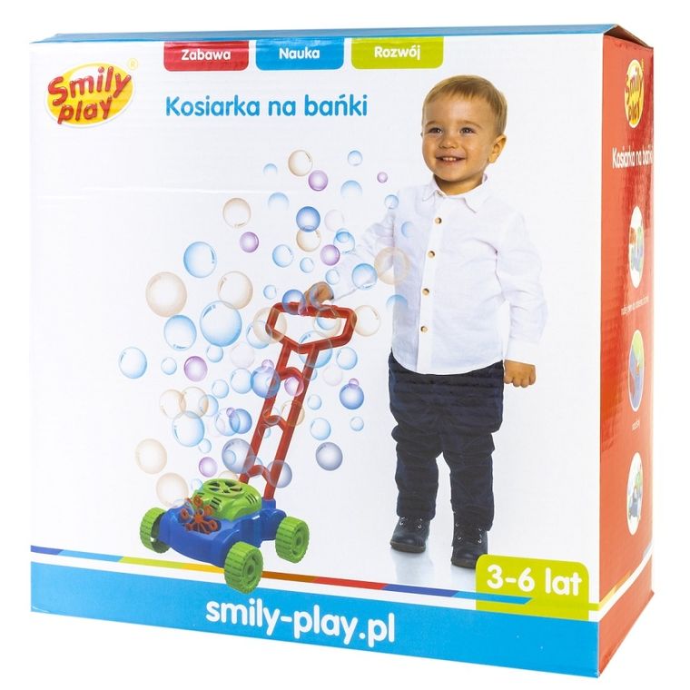 Smily Play, kosiarka na bańki, pchacz