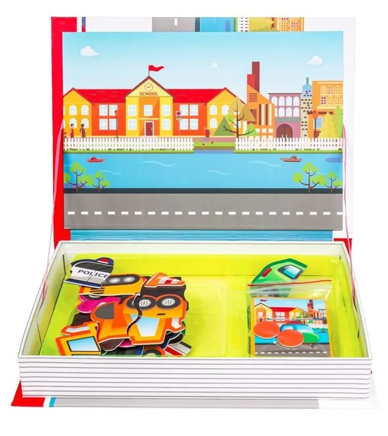 Smily Play, Pojazdy, układanka magnetyczna