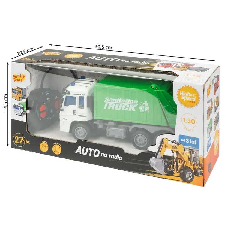 Smily Play, Śmieciarka, pojazd zdalnie sterowany, 1:30