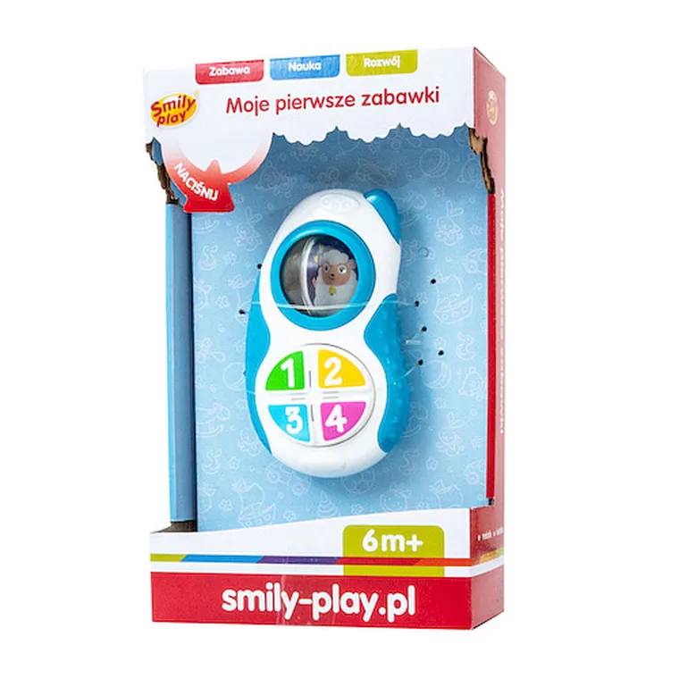 Smily Play, telefon, niebieski