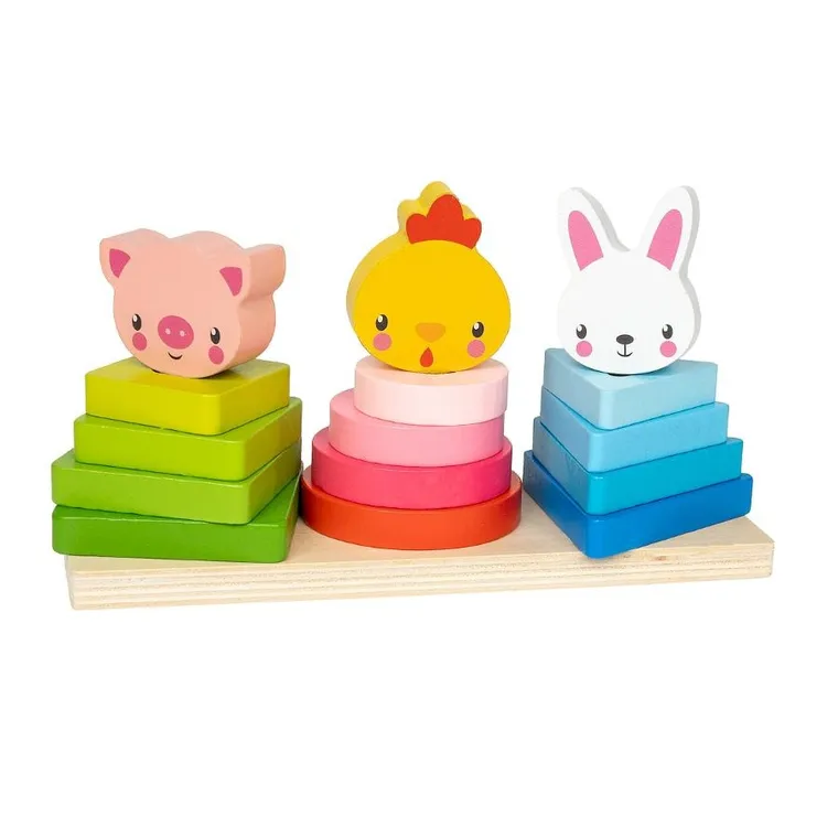 Smily Play, Zwierzęta, drewniane piramidki