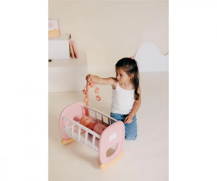 Smoby, Baby Nurse, kołyska z karuzelą dla lalek