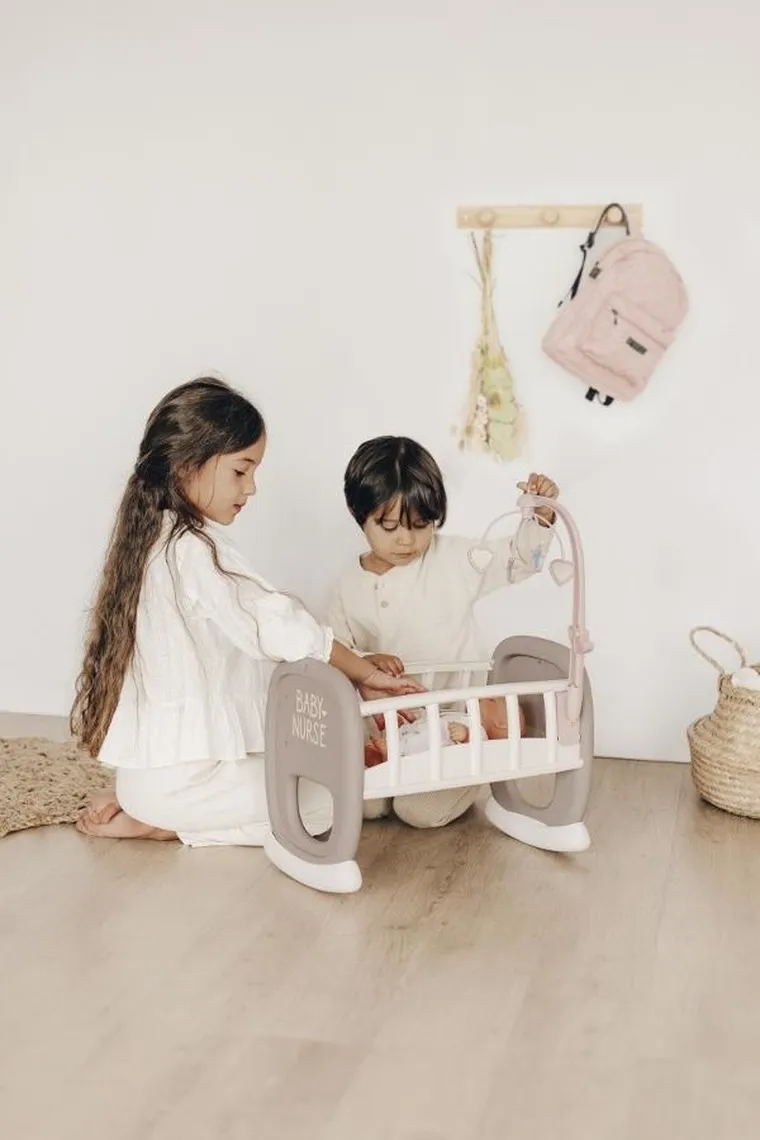 Smoby, Baby Nurse, kołyska z karuzelką