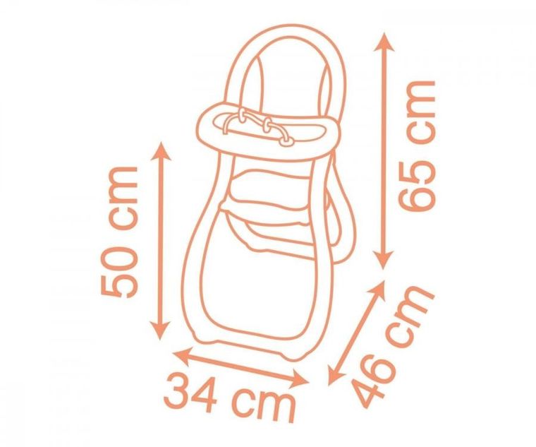 Smoby, Baby Nurse, krzesełko do karmienia dla lalek