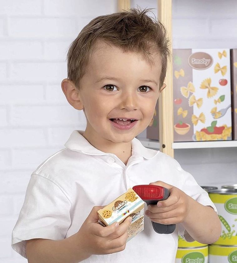 Smoby, kasa elektroniczna ze skanerem, mała