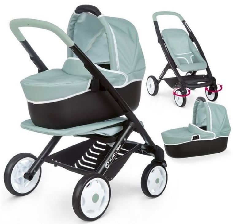Smoby, Maxi Cosi, Quinny, wózek 3w1, zielony