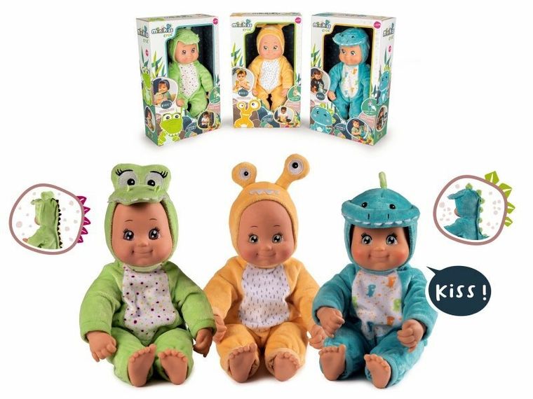 Smoby, MiniKiss, lalka bobas w przebraniu, 30 cm