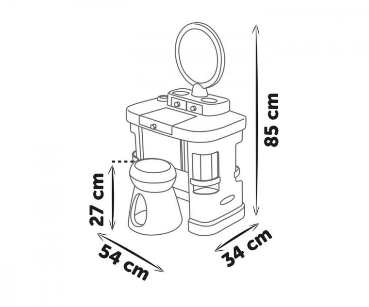 Smoby, My Beauty, toaletka z akcesoriami