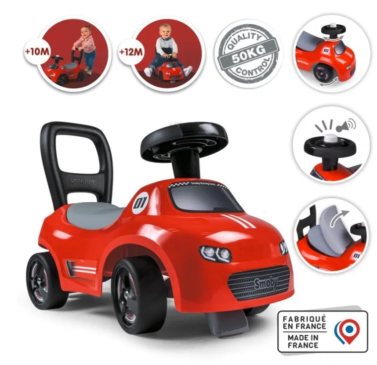 Smoby, Ride-On, jeździk, czerwony