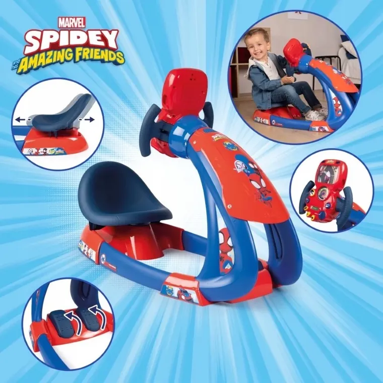 Smoby, Spidey i super-kumple, symulator jazdy