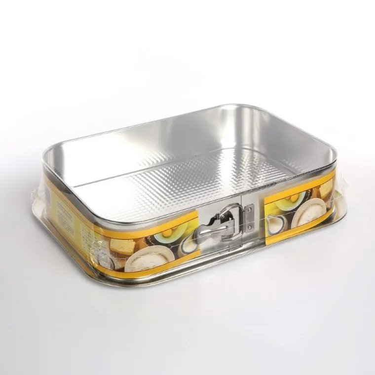 SNB, forma, tortownica, prostokątna, fakturowane dno, 34-24-8 cm