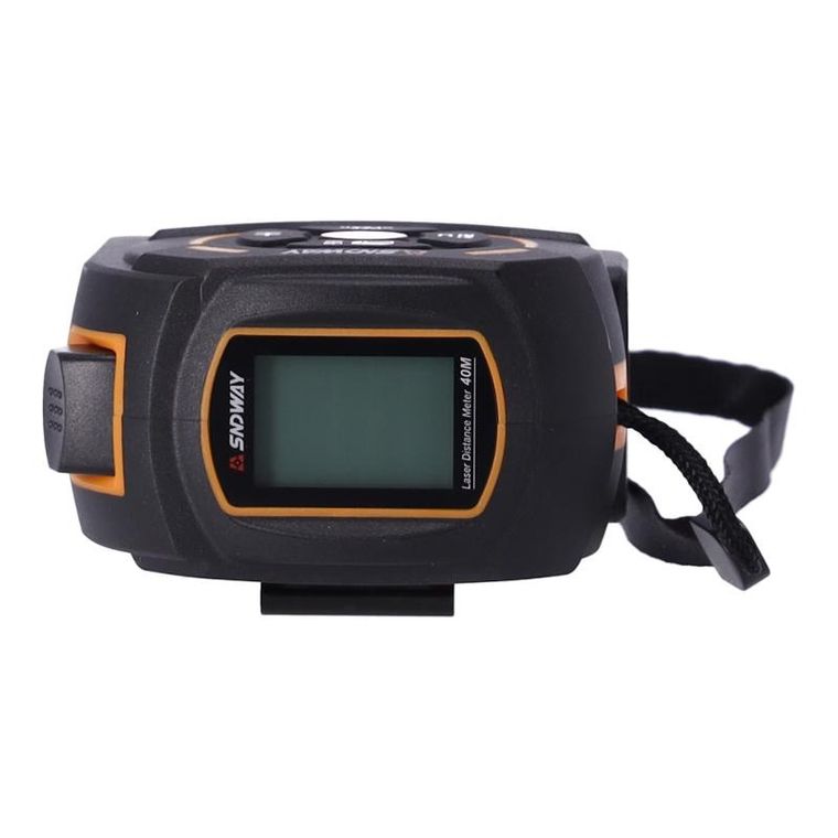Sndway, dalmierz laserowy z taśmą mierniczą, czerwony