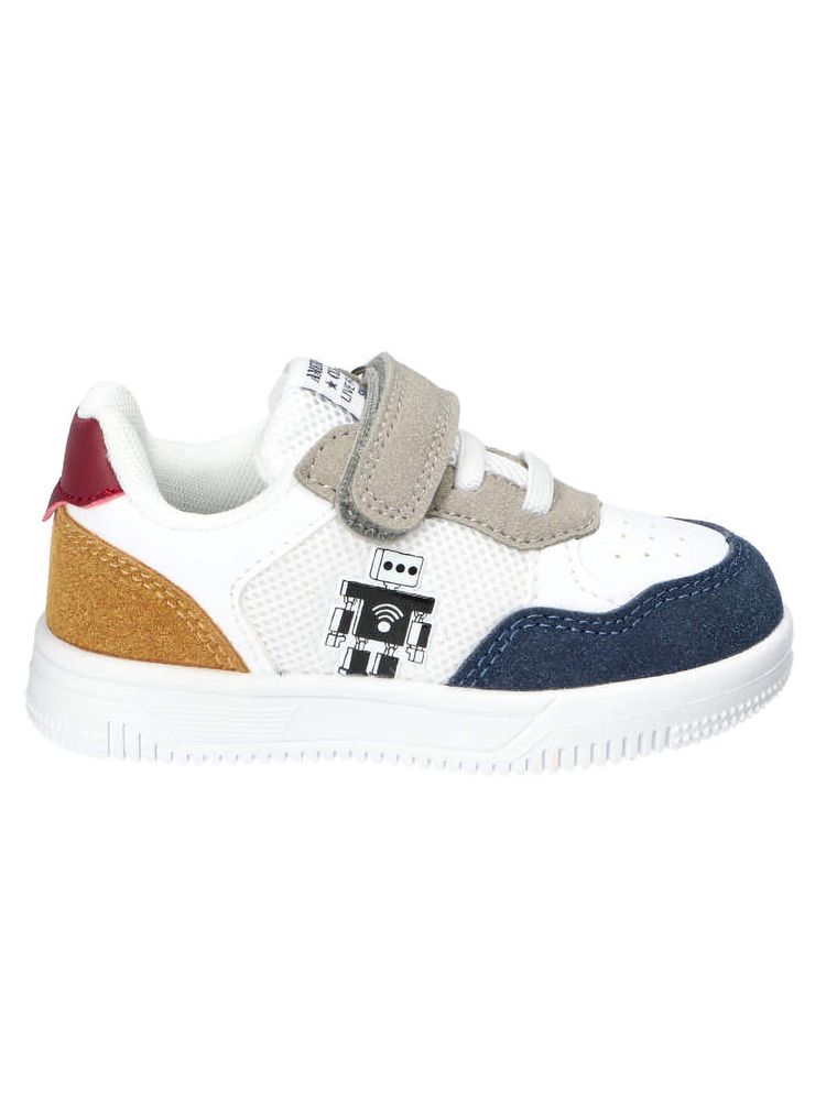 Sneakersy chłopięce, granatowe, skórzana wkładka, American Club