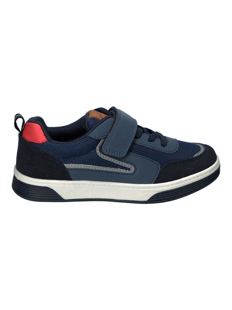 Sneakersy chłopięce, niebieskie, skórzana wkładka, American Club