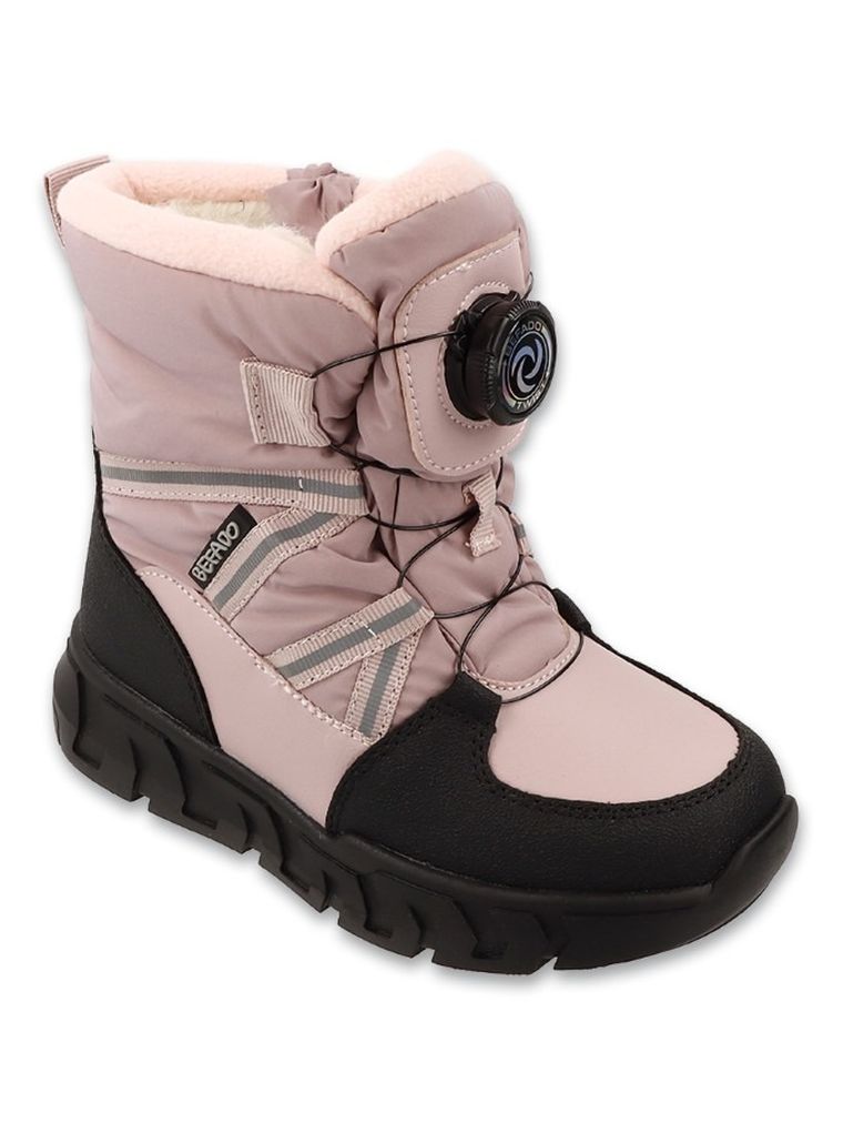 Śniegowce dziewczęce, ocieplane, różowe, Befado