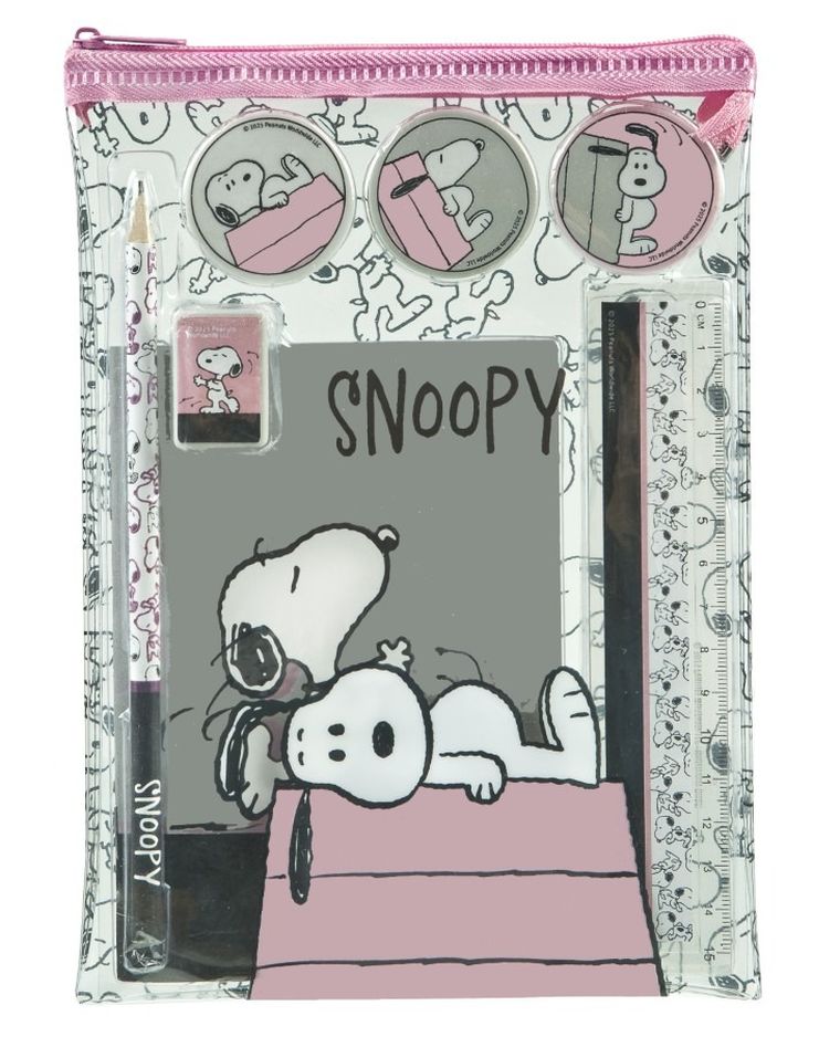Snoopy, zestaw piśmienniczy w saszetce