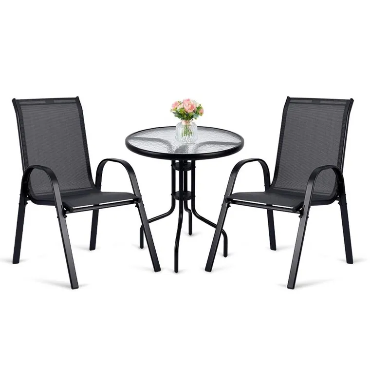 Sofotel, zestaw ogrodowy, stolik okrągły i 2 krzesła ogrodowe