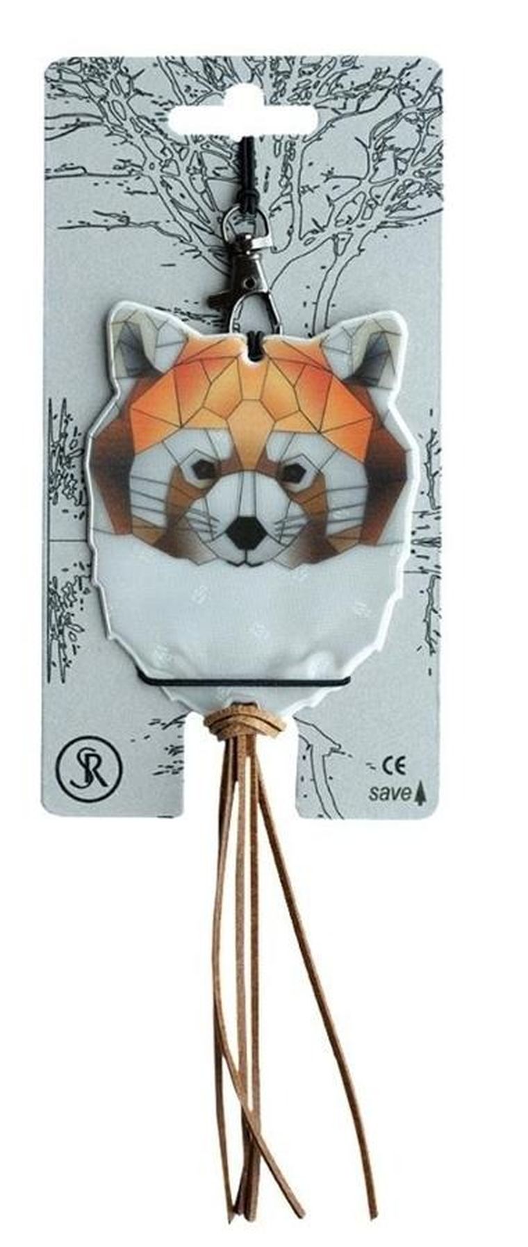 Softreflector, Origami, breloczek odblaskowy, Czerwona panda