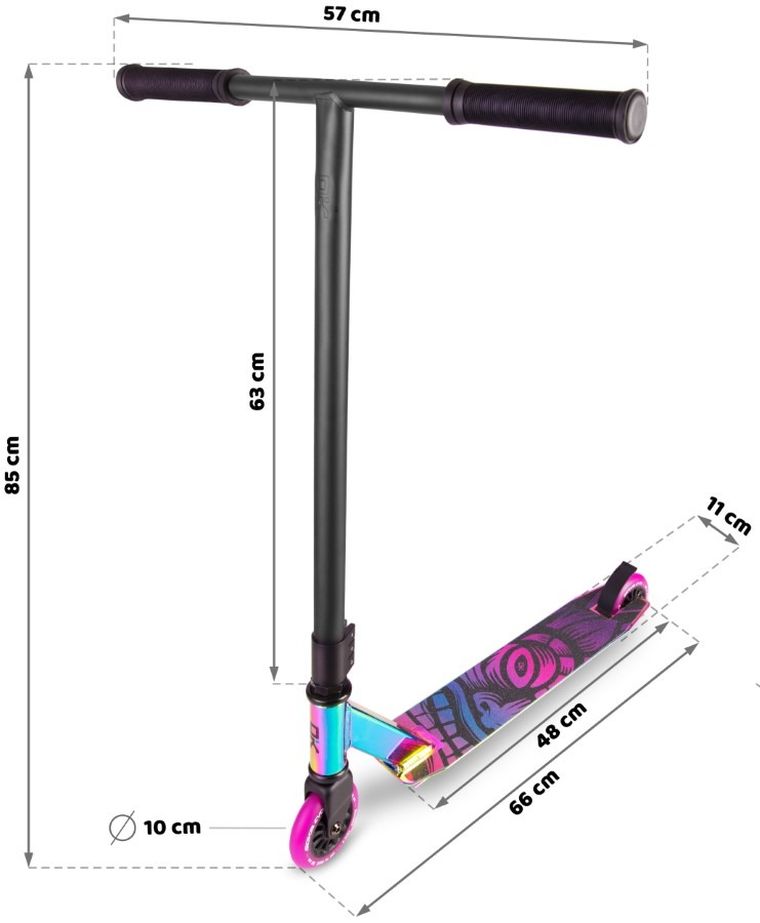 Soke, Evo Street, hulajnoga wyczynowa, Black Neochrome