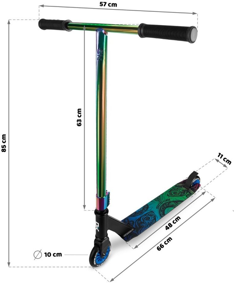 Soke, Evo Street, hulajnoga wyczynowa, Black Rainbow