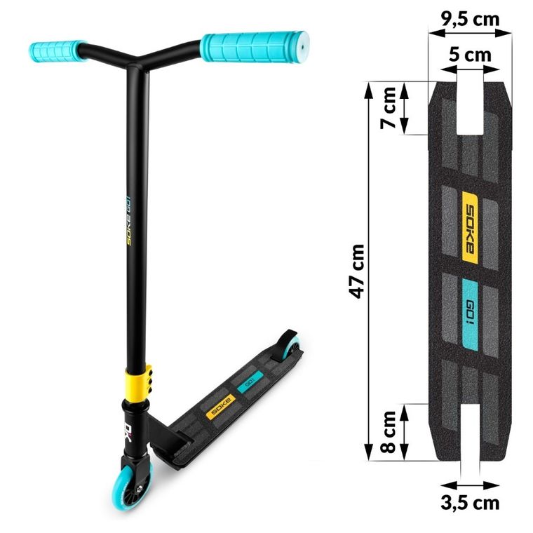 Soke, griptape do hulajnogi wyczynowej, 47,4-9,6 cm