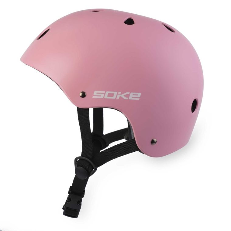 Soke, kask ochronny, różowy, rozmiar 54-58 cm