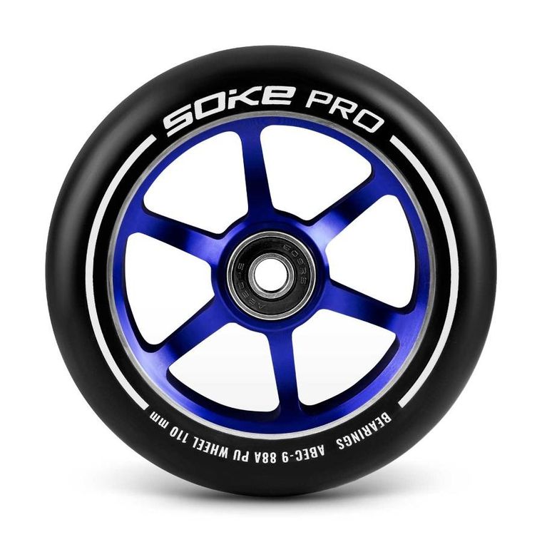 Soke, kółka do hulajnogi, 110 mm, granatowe, 2 szt.