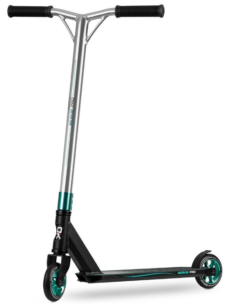 Soke, Pro, hulajnoga wyczynowa, czarno-srebrno-turkusowa