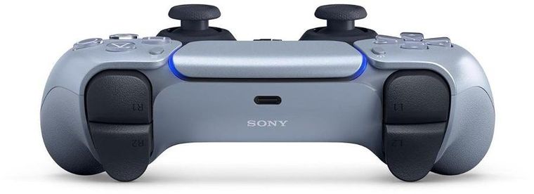 Sony, DualSense, kontroler bezprzewodowy, PS5, srebrny